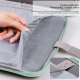 Sacoche Ordinateur Portable 12.9-13 Pouces Tissu Cuir Vert Grande Capacité Protection Chocs Design Portable - www.yonis-shop.com