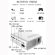 Videoprojecteur LED Mini 1800LM Haute Luminosité Support HDMI USB VGA Home Cinema Mobile - www.yonis-shop.com