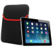 Sacoche Ordinateur Portable Imperméable 9.7 Pouces Neoprene Doux et Résistant Noir et Rouge Protection Antichoc et Antipoussi...
