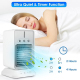 Ventilateur Brumisateur De Bureau USB Mini Avec Refroidissement Par Glace Réservoir 350ml 3 Vitesses Batterie 2600mAh - www.y...