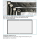 Écran De Projection Pliable 100 Pouces Pour Vidéoprojecteur Durable Et Lavable En Polyester Idéal Pour Cinéma Maison Et Plein...