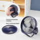 Mini Ventilateur Rechargeable 3 En 1 Mural Bureau Et Extérieur Silencieux Moteur Sans Balais 3 Vitesses USB-C Pivotant À 360°...