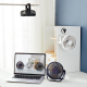 Mini Ventilateur Rechargeable 3 En 1 Mural Bureau Et Extérieur Silencieux Moteur Sans Balais 3 Vitesses USB-C Pivotant À 360°...