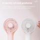 Mini Ventilateur Portable À Main Pour Se Rafraîchir 3 Vitesses Silencieux Avec Boucle D’Accrochage Batterie 1200 mAh - www.yo...
