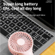 Mini Ventilateur Portable À Main Pour Se Rafraîchir 3 Vitesses Silencieux Avec Boucle D’Accrochage Batterie 1200 mAh - www.yo...