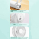 Mini Ventilateur Portable À Main Pour Se Rafraîchir 3 Vitesses Silencieux Avec Boucle D’Accrochage Batterie 1200 mAh - www.yo...