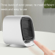Ventilateur Rafraîchisseur D’Air USB Portable Pour Bureau Avec Réservoir Visible 3 Vitesses Flux Orientable À 120° - www.yoni...