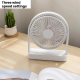 Mini Ventilateur De Bureau Portable Rechargeable Silencieux 3 Vitesses Inclinaison 140° Blanc - www.yonis-shop.com