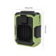 Ventilateur À Clip Rechargeable Pour Ceinture Mains Libres 3 Vitesses Lampe LED Batterie 2400 mAh - www.yonis-shop.com