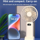 Mini Ventilateur Portable Rechargeable USB À 5 Vitesses Avec Affichage Digital Support De Bureau Et Porte Smartphone - www.yo...