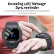 Montre Connectée Étanche IP68 Écran Tactile TFT 1.14 Pouces Support Notifications et Moniteur de Sommeil Fonctions Sport Enre...
