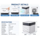 Rafraîchisseur D’Air USB Portable Pour Bureau Avec Réservoir 600 ml 3 Vitesses Et Faible Bruit 36 dB - www.yonis-shop.com