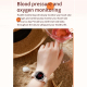 Montre Connectée Intelligente BT5.0 Avec Suivi Cardiaque Et Sommeil Bracelet Silicone Noir Compatible iOS et Android - www.yo...