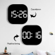 Horloge LED Acrylique 13 Pouces Écran Large Avec Température Humidité Et Télécommande - www.yonis-shop.com