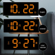 Horloge LED Acrylique 13 Pouces Écran Large Avec Température Humidité Et Télécommande - www.yonis-shop.com