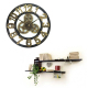Horloge Murale Ronde En Bois Style Rétro Silencieuse Économique Et Précise 58cm - www.yonis-shop.com
