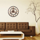 Horloge Murale Ronde En Bois Style Rétro Silencieuse 35cm Pour Salon Chambre Bureau - www.yonis-shop.com