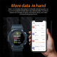 Montre Connectée Sportive Bluetooth Appels Et Suivi Fitness Écran TFT 1.28 Pouces Contrôle Musique Modes Multisport Compatibi...