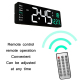 Horloge Murale LED Grand Écran Pour Salon Avec Télécommande Et Affichage Température - www.yonis-shop.com