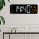 Horloge Murale LED Grand Écran Pour Salon Avec Télécommande Et Affichage Température - www.yonis-shop.com