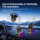 Support De Téléphone Pour Voiture À Charge Sans Fil Rapide Base Nano Gel Lavable Rotation Complète Et Éclairage RGB - www.yon...