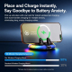 Support De Téléphone Pour Voiture À Charge Sans Fil Rapide Base Nano Gel Lavable Rotation Complète Et Éclairage RGB - www.yon...