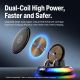 Support De Téléphone Pour Voiture À Charge Sans Fil Rapide Base Nano Gel Lavable Rotation Complète Et Éclairage RGB - www.yon...