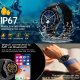 Montre Connectée Sport Étanche IP67 Avec Écouteurs Bluetooth Intégrés Écran AMOLED 1.43 Pouces Autonomie Longue Durée Fonctio...