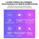 Vidéoprojecteur Mini LED Portable Avec Recopie D’Écran Smartphone Lecture 1080P Projection 24 À 100 Pouces Haut Parleur Intég...