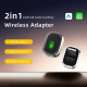 Adaptateur Sans Fil CarPlay Android Auto 2 En 1 Bluetooth 4.2 Transmission 5,8 GHz Résolution Adaptative Argent - www.yonis-s...