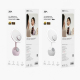 Miroir De Maquillage 4 En 1 Avec Enceinte Bluetooth Recharge Sans Fil Magnétique 15 W Éclairage LED 3 Teintes Et Loupe 5x - w...