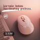 Souris Sans Fil Ergonomique Rechargeable Silencieuse Pour Bureau Portable Couleur Thé Au Lait Avec Affichage De Puissance - w...