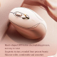 Souris Sans Fil Ergonomique Rechargeable Silencieuse Pour Bureau Portable Couleur Thé Au Lait Avec Affichage De Puissance - w...