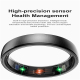 Bague Connectée Taille 14 Argentée Suivi Cardiaque Oxygène Sommeil Modes Sportifs Etanche Bluetooth 5.2 Autonomie 7 Jours - w...