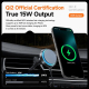 Support Téléphone Voiture Pour Grille D’Aération Avec Chargeur Sans Fil Magnétique Qi2 15 W Aimants N52 Rotation 360° - www.y...