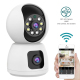 Caméra De Surveillance HD 1080P Sans Fil Vision Nocturne Couleur Intercom Bidirectionnel Alarme En Temps Réel Rotation Panora...