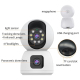 Caméra De Surveillance HD 1080P Sans Fil Vision Nocturne Couleur Intercom Bidirectionnel Alarme En Temps Réel Rotation Panora...