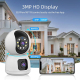 Caméra De Surveillance HD 1080P Sans Fil Vision Nocturne Couleur Intercom Bidirectionnel Alarme En Temps Réel Rotation Panora...