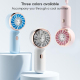 Mini Ventilateur Électrique Portable Rose Lapin À 3 Vitesses Avec Moteur Turbine Recharge Type C Et Cordon - www.yonis-shop.com