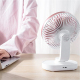 Ventilateur De Bureau Portable Rechargeable Silencieux 4000mAh 4 Vitesses Oscillation 90° USB-C Et Micro USB - www.yonis-shop...