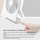 Ventilateur De Bureau Portable Silencieux Rechargeable Type C 3 Vitesses Batterie 1200 mAh À Suspendre - www.yonis-shop.com