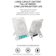 Ventilateur De Bureau Portable Silencieux Rechargeable Type C 3 Vitesses Batterie 1200 mAh À Suspendre - www.yonis-shop.com