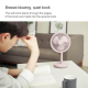 Ventilateur De Bureau USB Rechargeable Pour Dortoir Et Bureau 3 Vitesses Batterie 4000 mAh Autonomie 3 À 12 Heures - www.yoni...