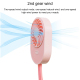 Ventilateur Portable À Main Rechargeable Micro USB Rose À 2 Vitesses Avec Dragonne Batterie 800 mAh Jusqu’À 4 Heures - www.yo...