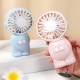 Mini Ventilateur Portable USB 2 Pièces Avec Veilleuse Recharge Rapide Batterie Lithium 300 mAh Vert Pour Bureau Et Extérieur ...