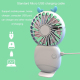 Mini Ventilateur De Poche Rechargeable Silencieux Avec Support Pour Téléphone 3 Vitesses - www.yonis-shop.com