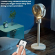 Ventilateur Sur Pied Rechargeable Pour Circulation D’Air Avec Télécommande 5 Vitesses Minuterie Et Oscillation 3D - www.yonis...