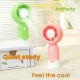 Ventilateur Portable Rechargeable Pour Camping Avec Support Téléphone 3 Vitesses Silencieux Jaune 14,5 cm - www.yonis-shop.com