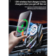Chargeur Sans Fil Voiture 15W Avec Lumières Ambiance Et Support Téléphone Ajustable Technologie Sécurisée Et Rapide - www.yon...