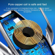 Chargeur Sans Fil Voiture Support Téléphone Induction Infrarouge Rotation 360 Degrés Compatibilité 4 à 6.5 Pouces Argenté - w...